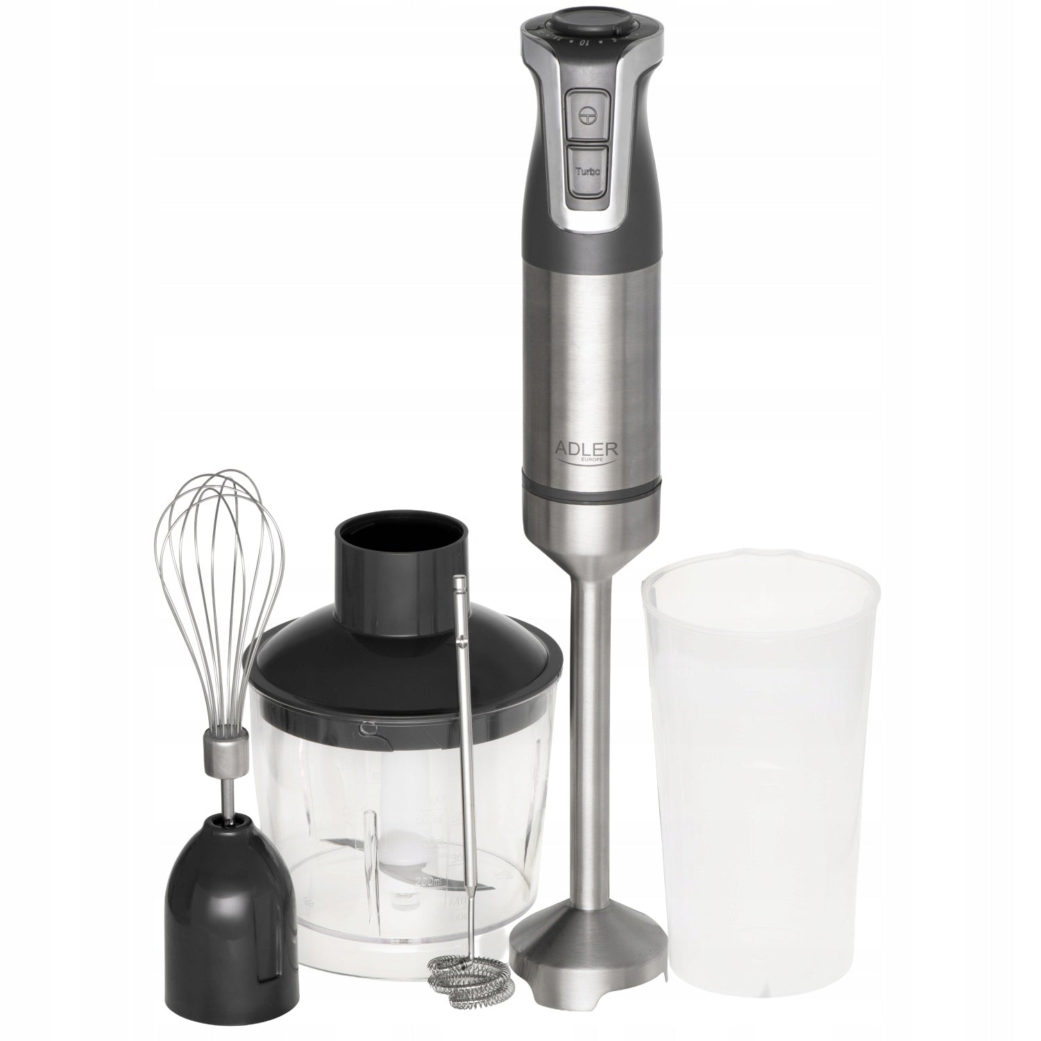 Hand blender 1800W ADLER TURBO multifunctional 20 levels AD 4627g grey Model Blender ręczny wielofunkcyjny AD 4627g