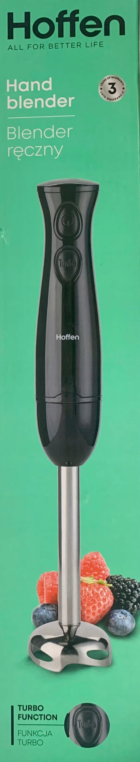 Hand blender Hoffen HB-5109 400 W black Manufacturer code HB-5109