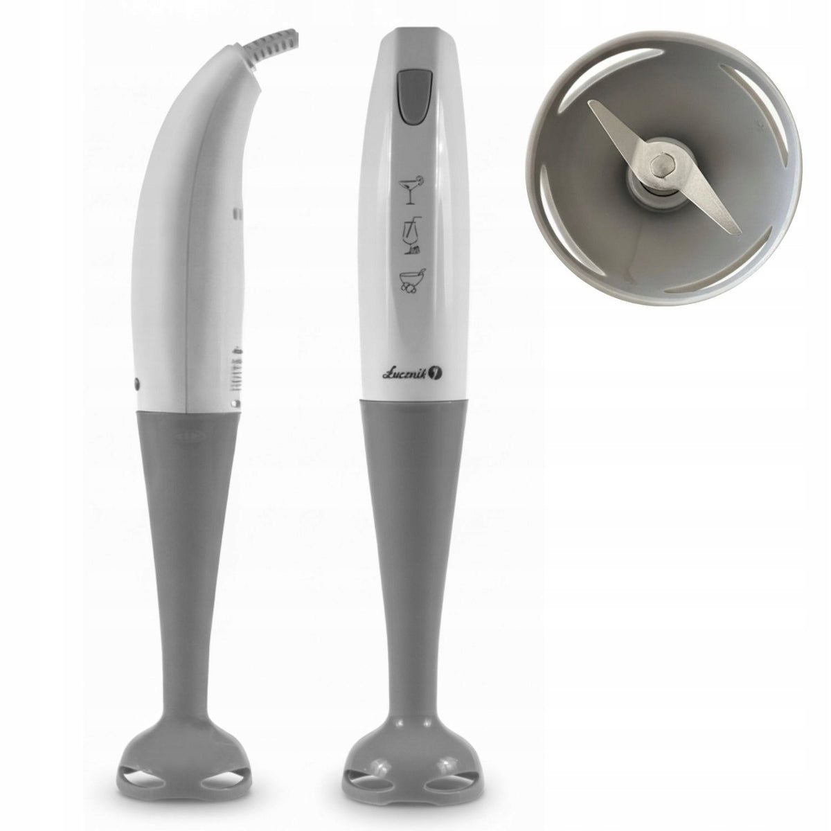 Hand blender Łucznik 3in1 with shredder kitchen blender 200W