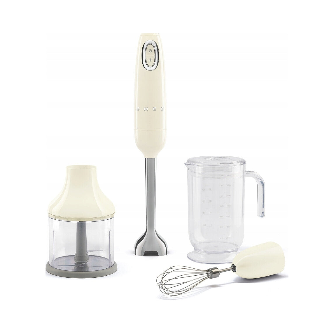 Hand blender with accessories Smeg HBF03CREU Cream - FROM HAND