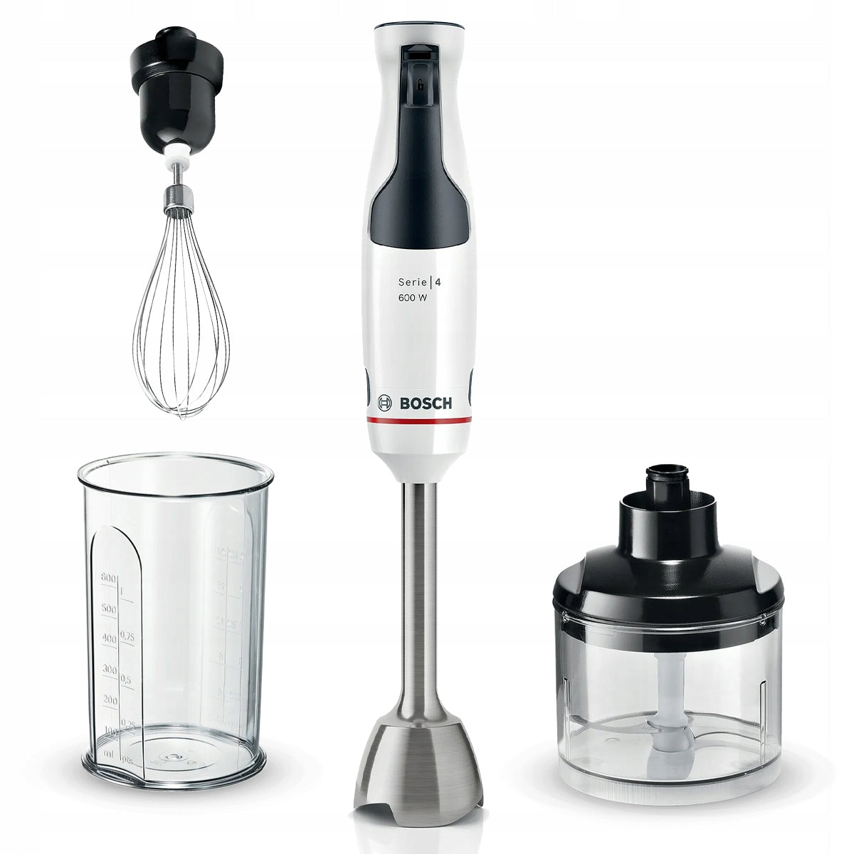 Hand blender with shredder Bosch MSM4W221 ErgoMaster 600W QuattroBlade