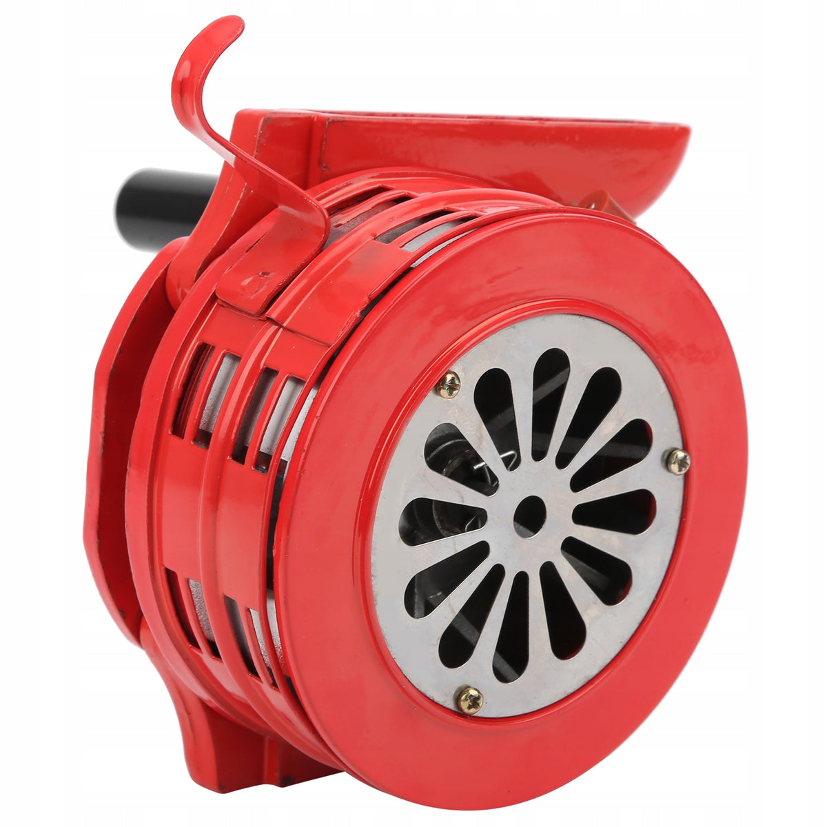 Hand crank siren red portable hand