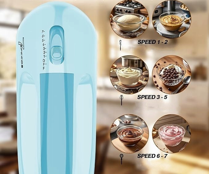 Hand mixer, 7-stage Haooair KD134 Blue Brand no brand