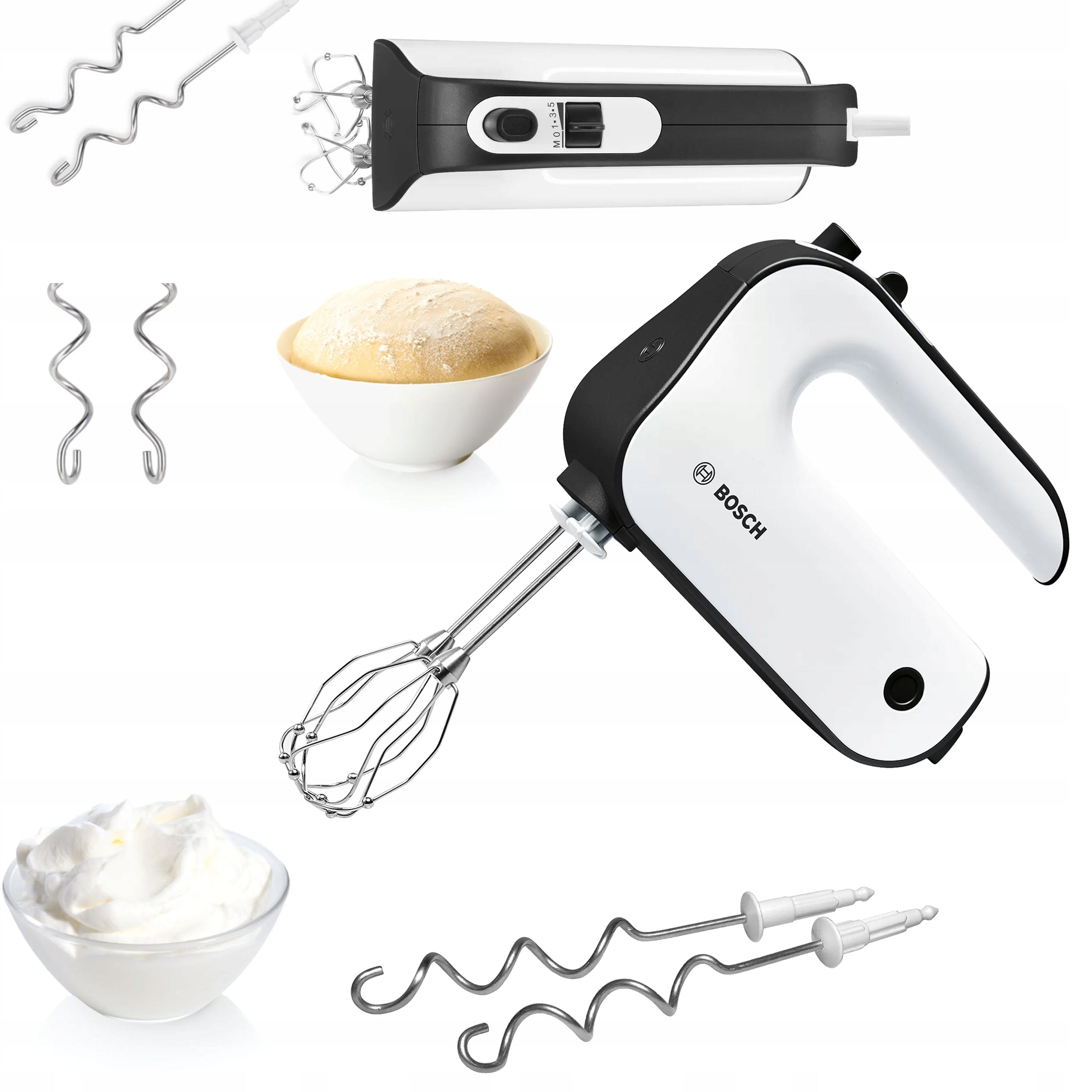 Hand mixer Bosch MFQ4020 Turbo 450 W 4 Tips