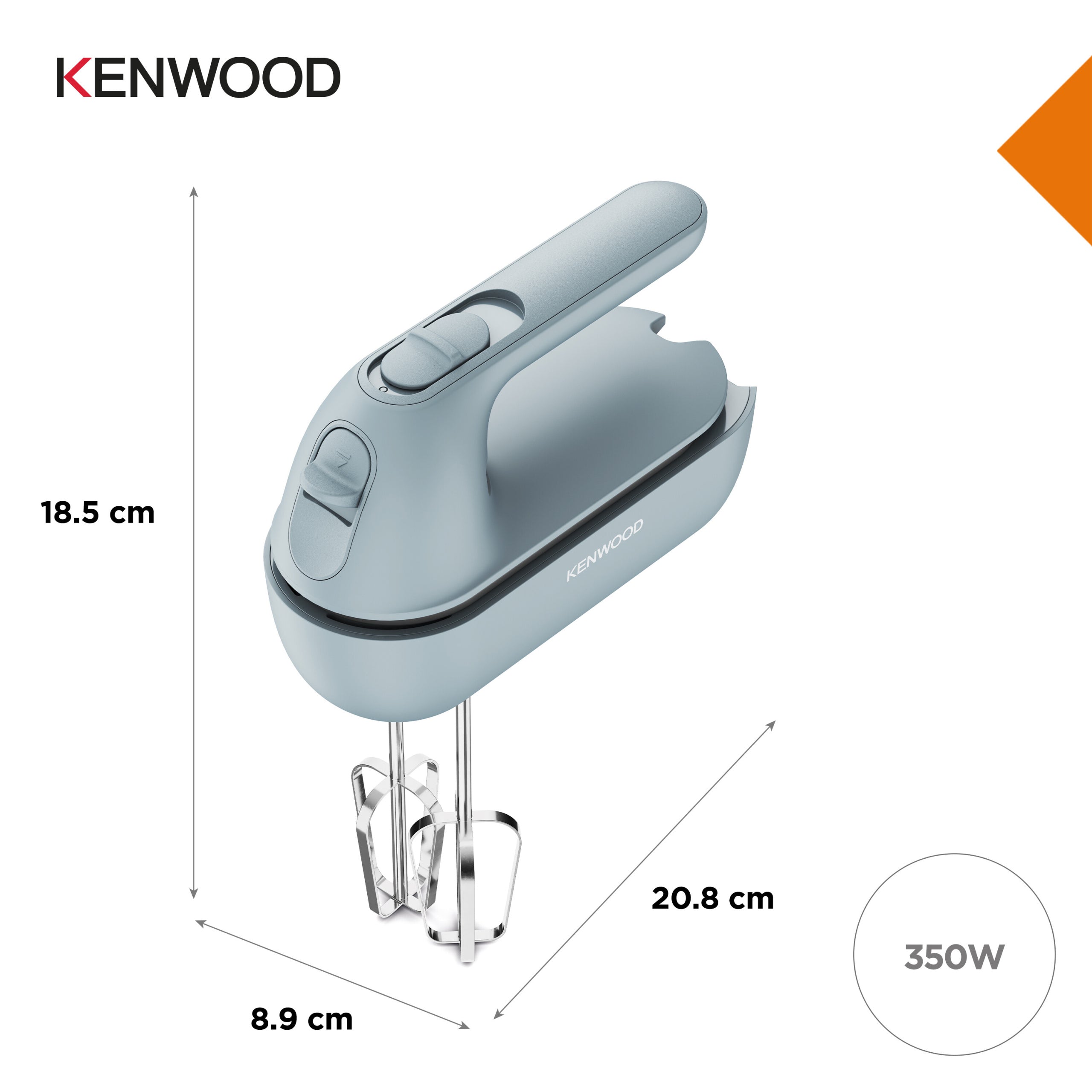 Hand mixer Kenwood MODERN HMP40.000 350W WHIPPING TIPS + HOOKS Manufacturer code HMP40.000GY