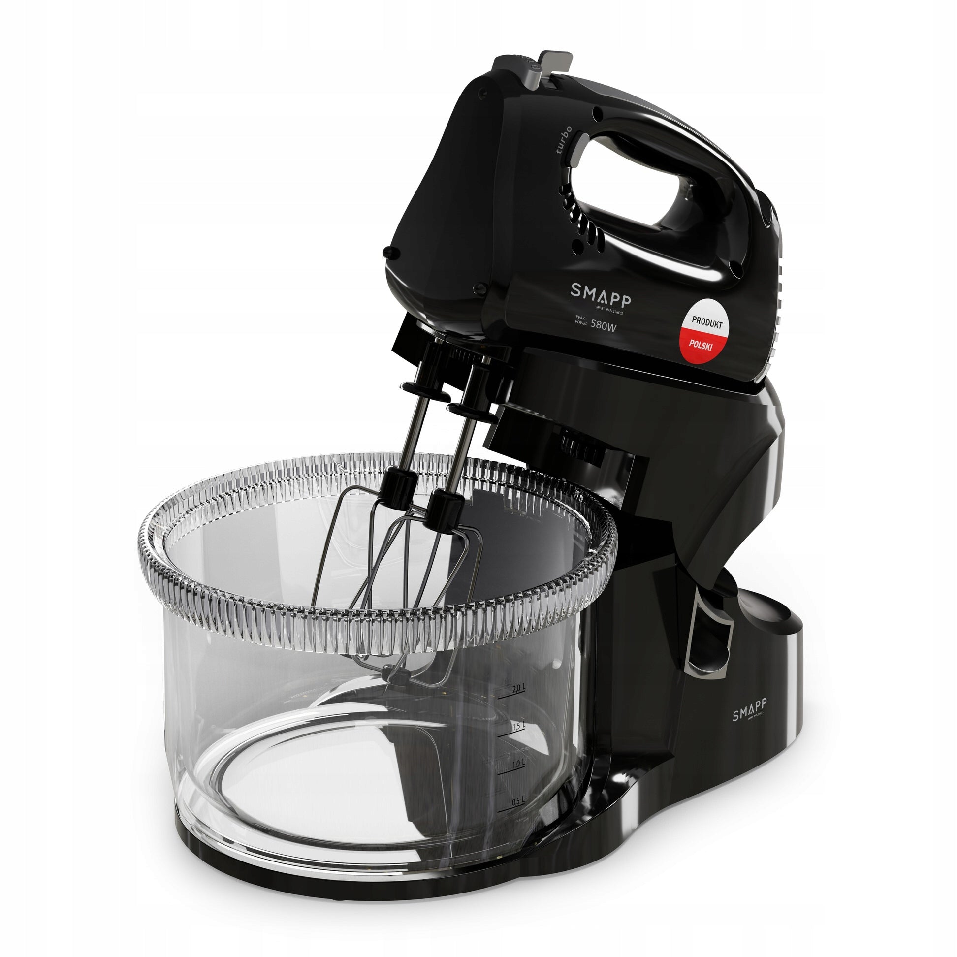 Hand mixer SMAPP with bowl 451,8 rotating black Manufacturer code 451.8 CZARNY