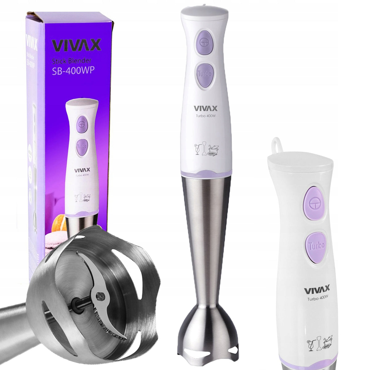Hand mixer Vivax SB-400WP 400 W white