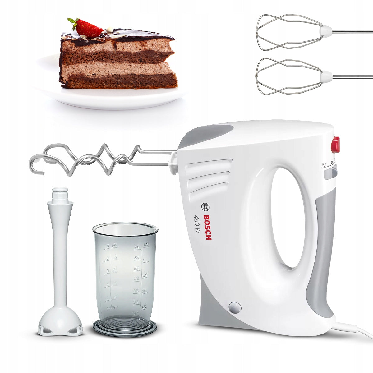 Hand mixer food processor BOSCH MFQ3540 + blender foot TURBO cup