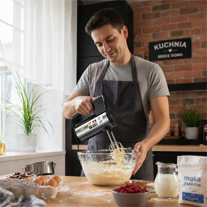 Hand mixer food processor for whipping mixing powerful AZARIS Manufacturer code MIKSER RĘCZNY AZARIS