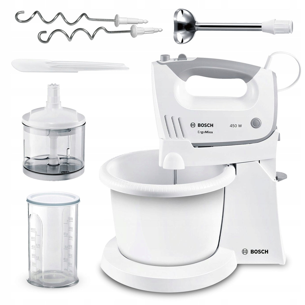 Hand mixer with bowl Bosch ErgoMixx MFQ36490 Blender Incisor Powerful 450W