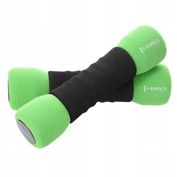 Hand weights foam dumbbells for fitness exercises Set of 2x1,5kg HMS