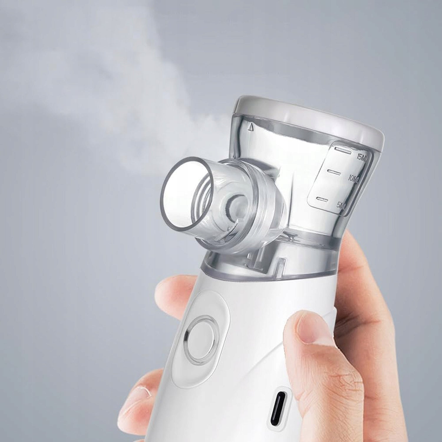 Handheld Inhaler with 2 Spray Modes Quiet Portable White 15ml Packaging status original