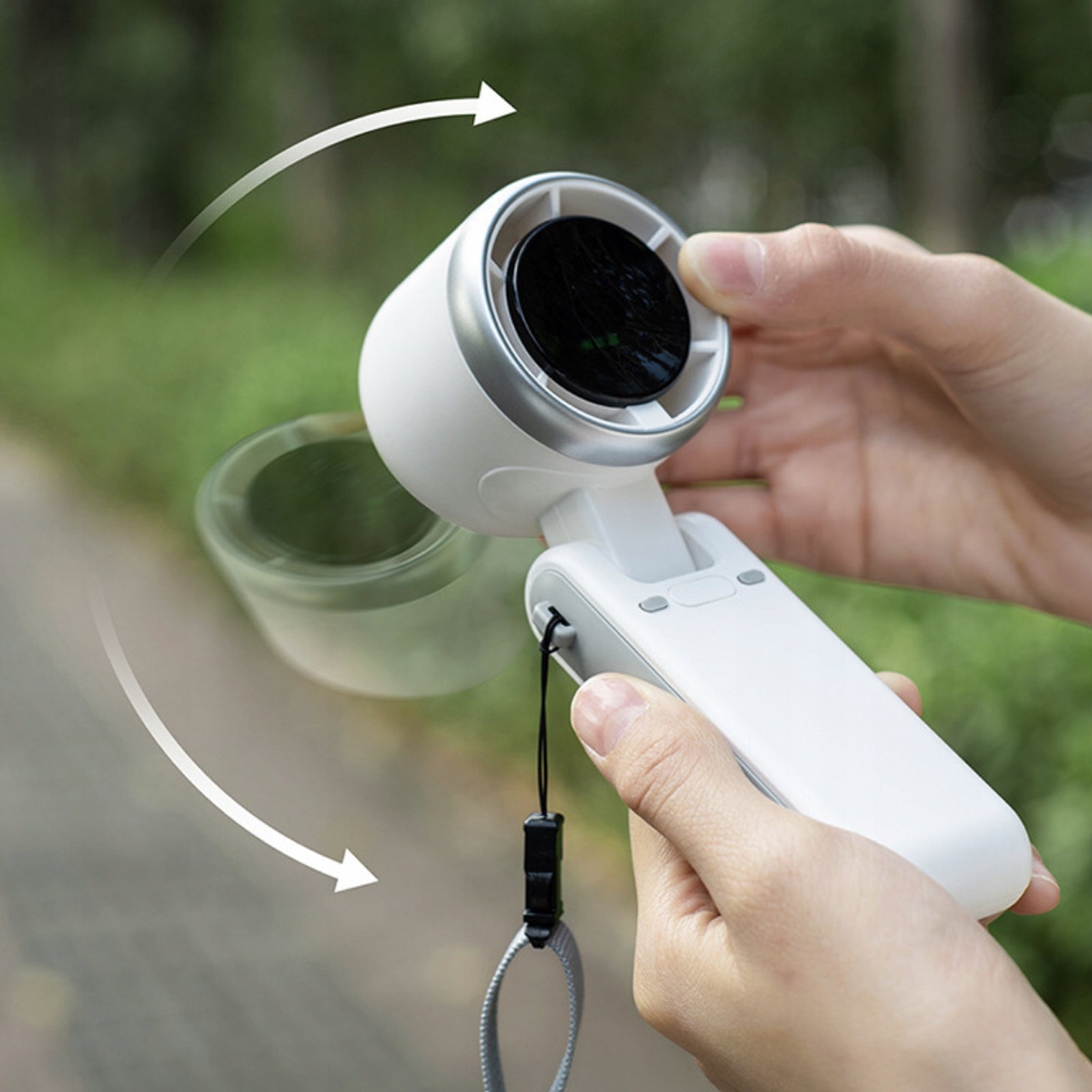 Handheld Turbo Fan 5 Speed 12H USB-C Rechargeable Portable for Fan type mini