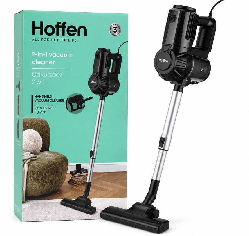 Handheld Upright Corded Bagless Vacuum Cleaner Hoffen SVC-6427 black 600W