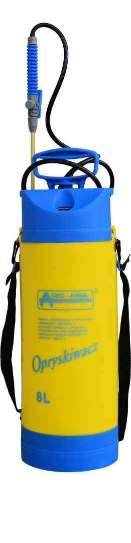 Handheld pressure sprayer Agro-Jumal 8l with pressure gauge and brass lance Brand AGRO-JUMAL