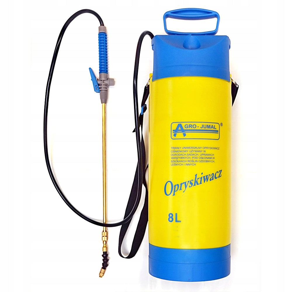 Handheld pressure sprayer Agro-Jumal 8l with pressure gauge and brass lance