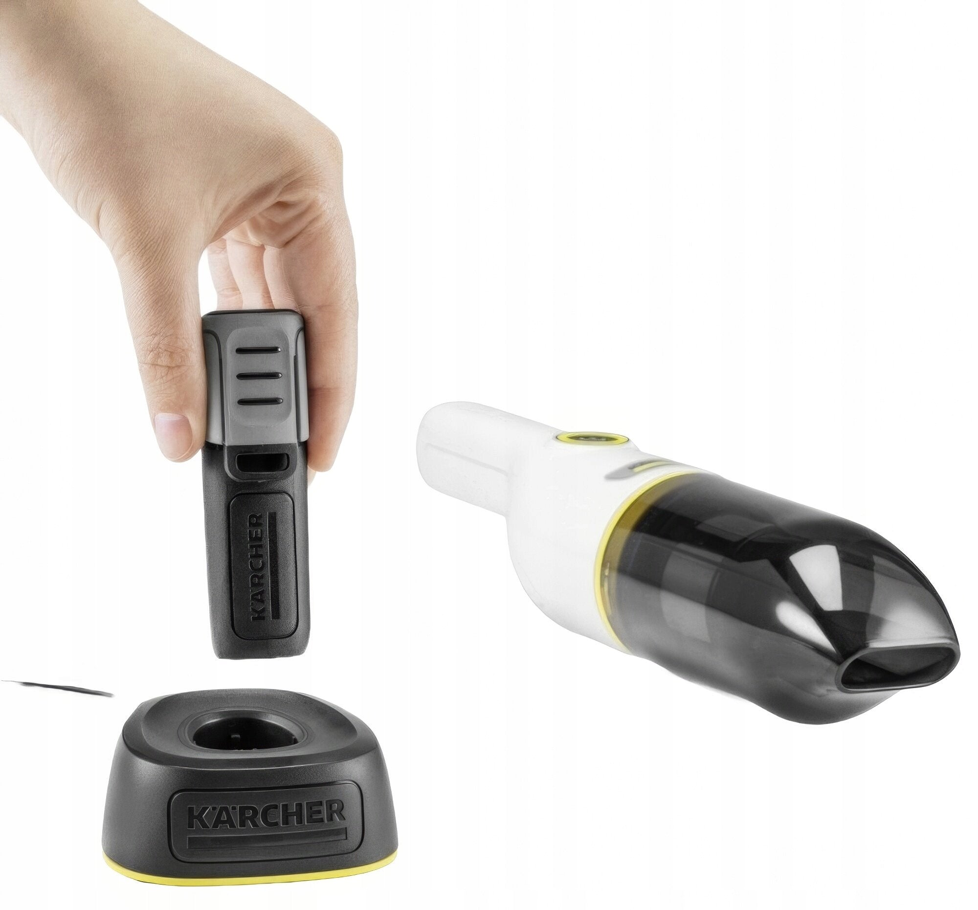 Handheld vacuum cleaner KARCHER CVH 2-4 1.198-450.0 Power supply rechargeable battery