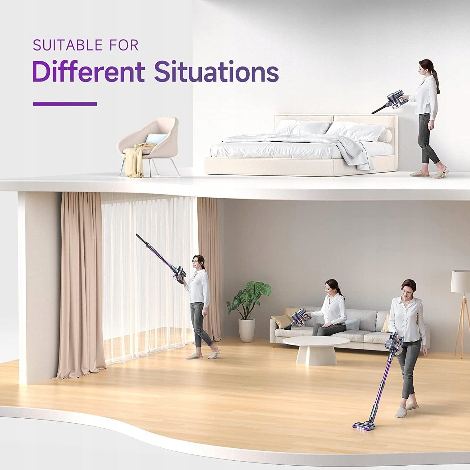 Handheld vacuum cleaner Lubluelu 25000 purple Manufacturer code 25000