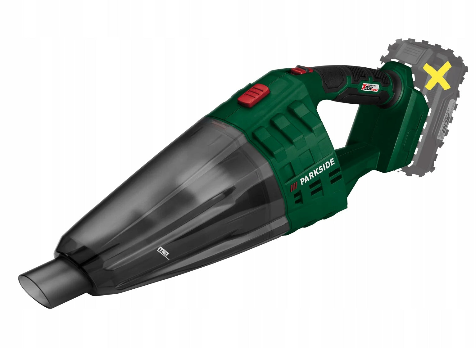 Handheld vacuum cleaner Parkside PHSSA 20-Li D2 black Manufacturer code 0001