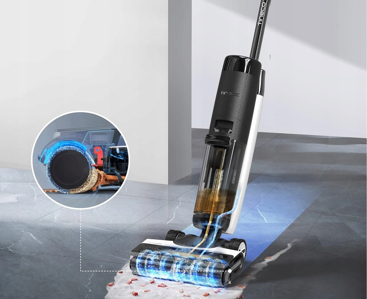 Handheld vacuum cleaner Tineco Floor One S7 Pro battery black Manufacturer code FW200700EU