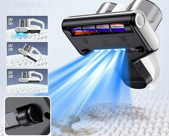 Handheld vacuum cleaner for mites and mattresses with UV-C light white JPHYLL Manufacturer code 368n4