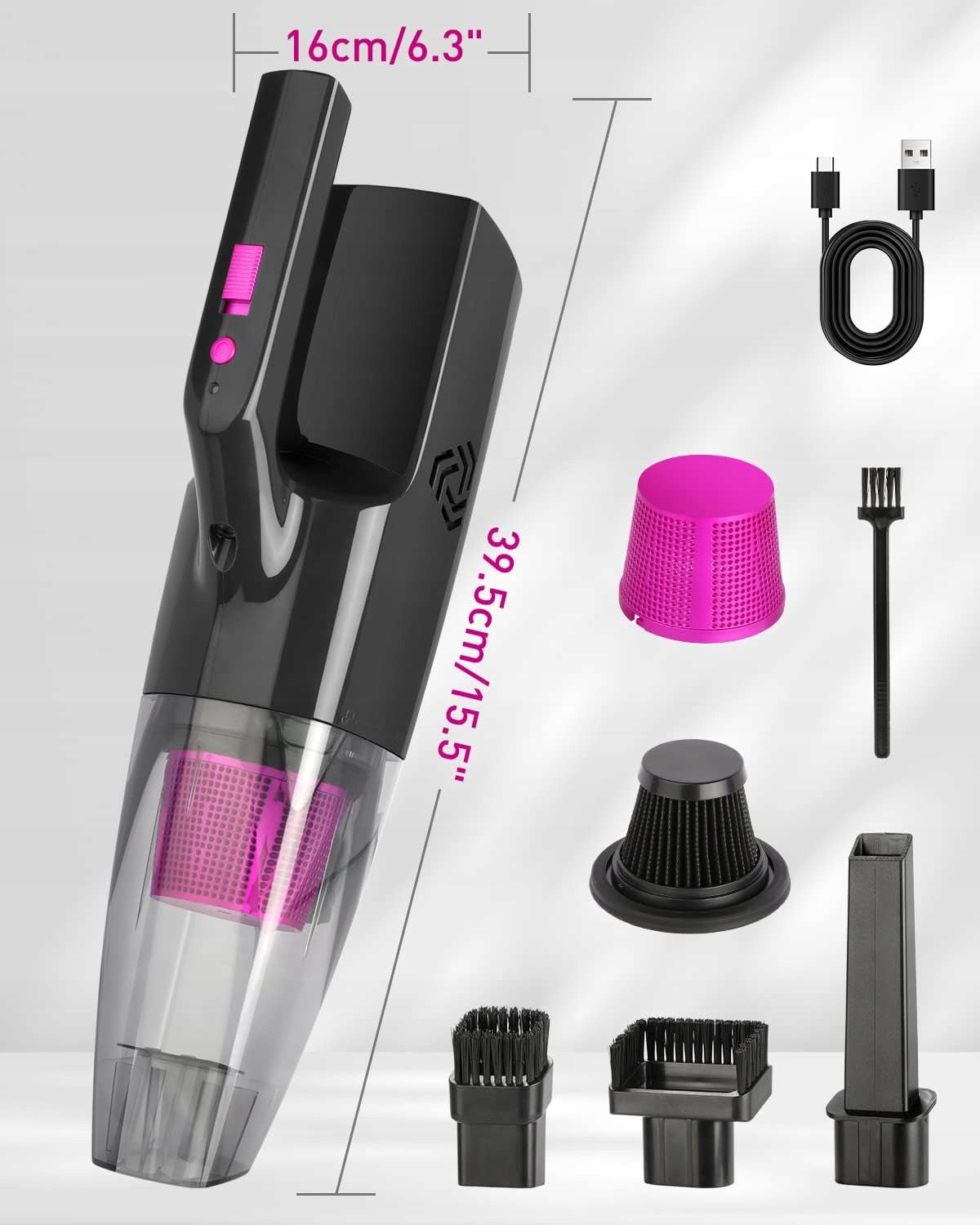 Handheld vacuum cleaner with light Manufacturer no brand