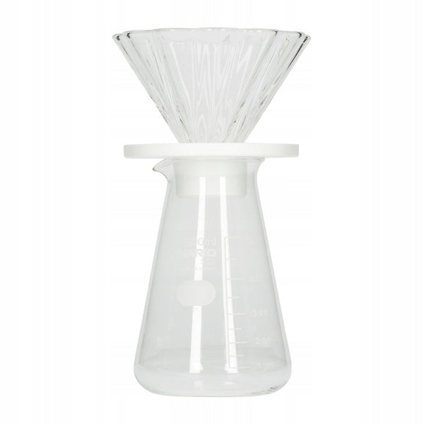 Hario Cha Cha Drip Bouquet White + Server + Filters