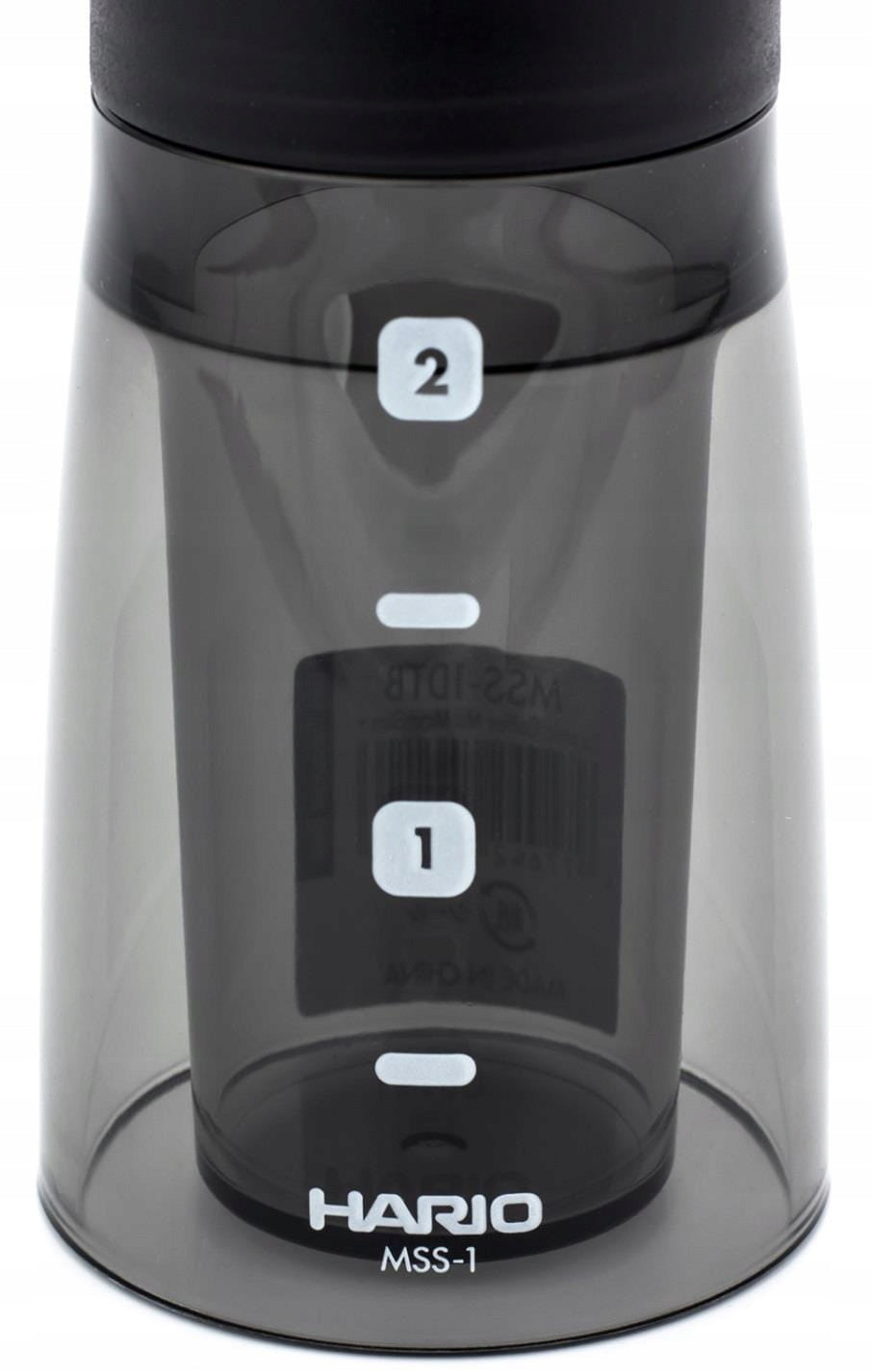 Hario Mini Mill Slim Plus Handheld Coffee Grinder Manufacturer code MSS-1DTB