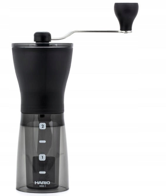 Hario Mini Mill Slim Plus Handheld Coffee Grinder Manufacturer code MSS-1DTB