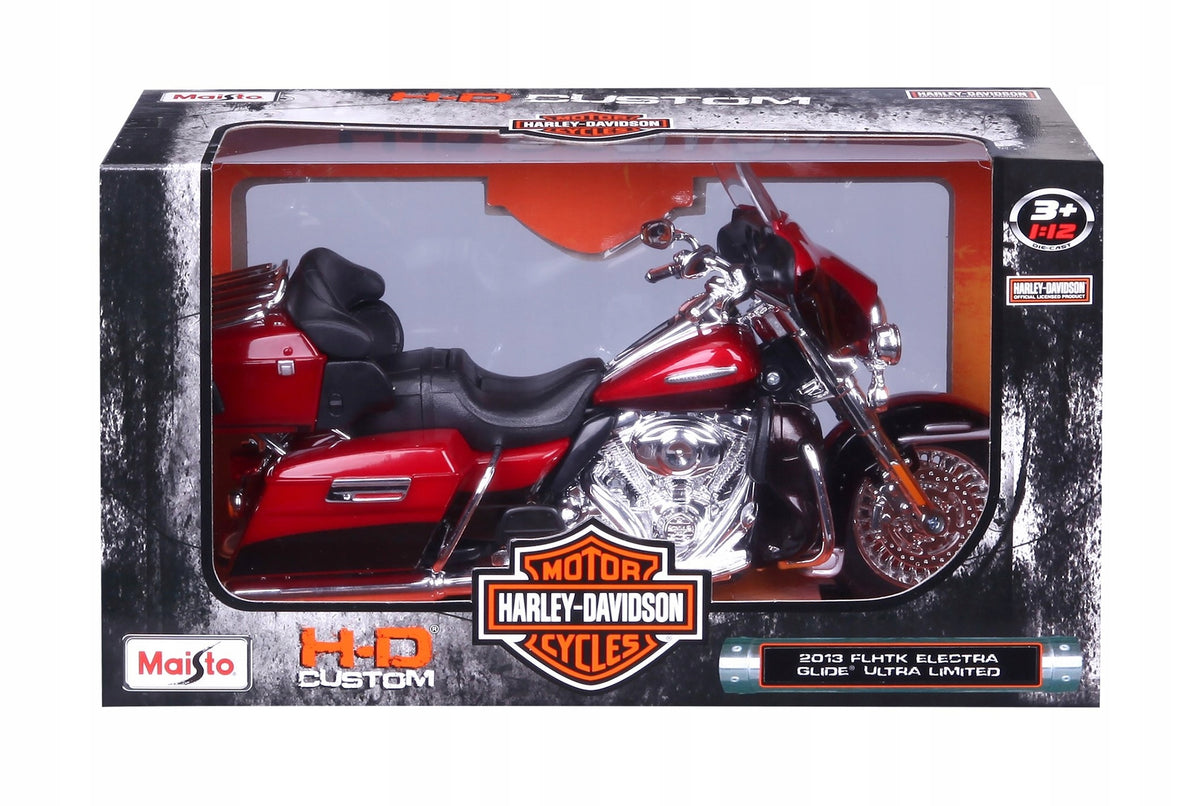 Harley-Davidson FLHTK Electra Glide Ultra Limited 2013 Red Maisto 1:12 Packaging status original