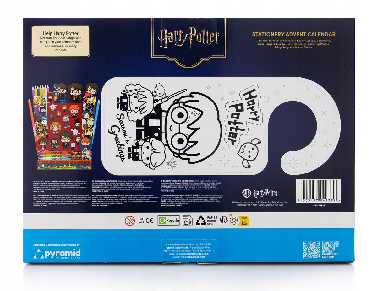 Harry Potter Advent Calendar with Window School Supplies for Kids Brand Pyramid International