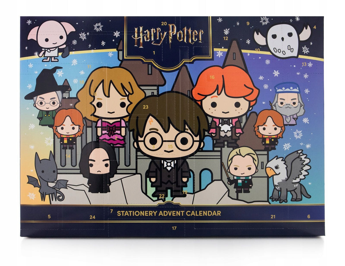 Harry Potter Advent Calendar with Window School Supplies for Kids