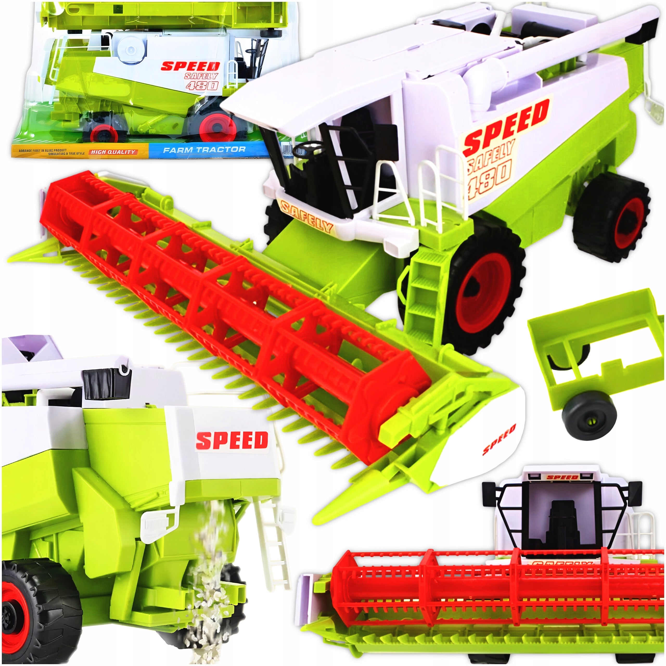 Harvester like Bison realistic agricultural toy for children creative figure Manufacturer code KOMBAJN ruchome elementy 849