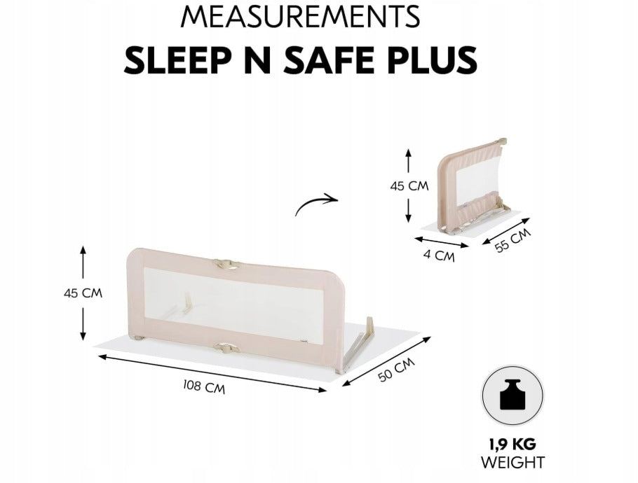 Hauck Sleep N Safe Plus Baby Bed Protective Grille,108 cmx44cm Packaging status original