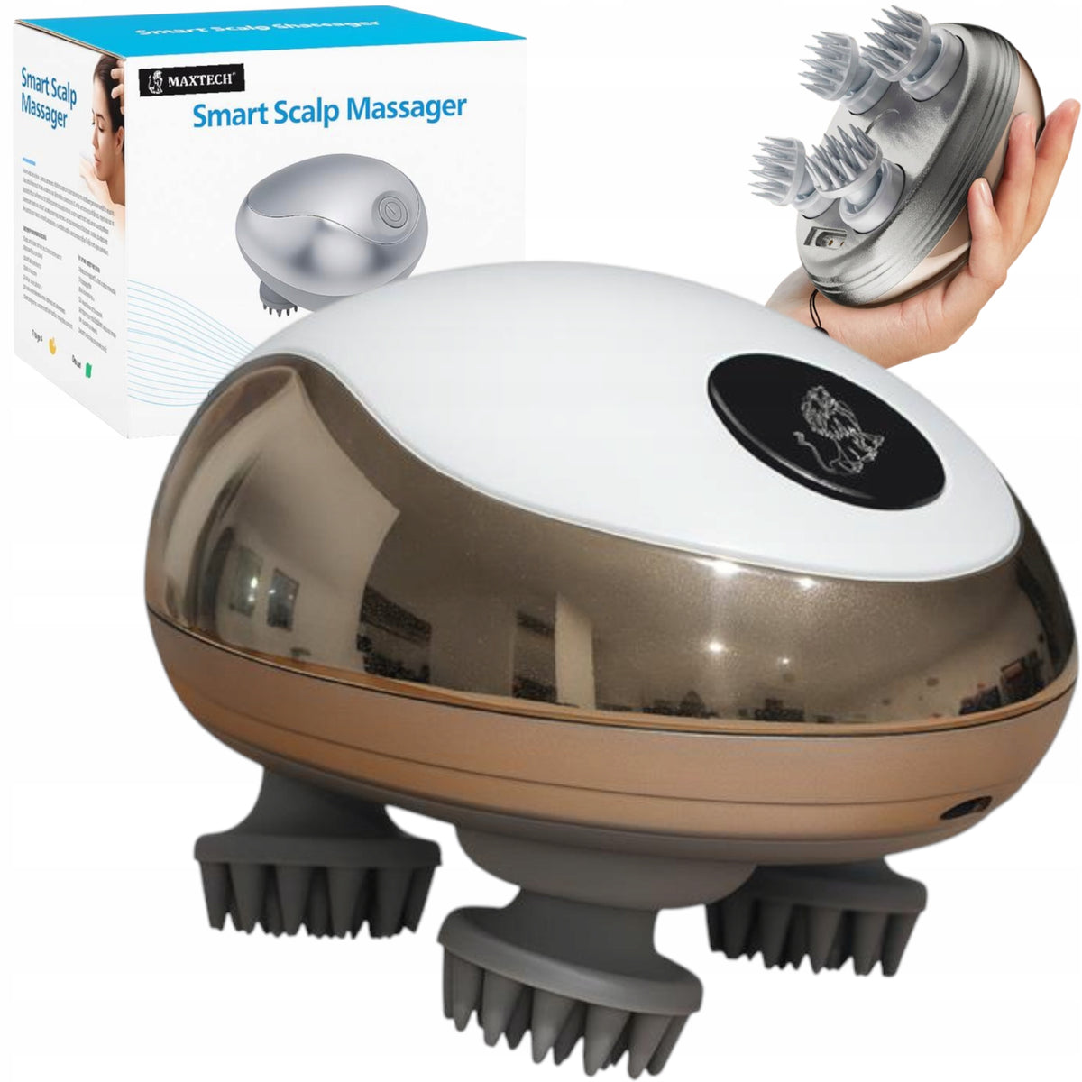 Head Massager Wireless Body Skin Massage Waterproof Universal