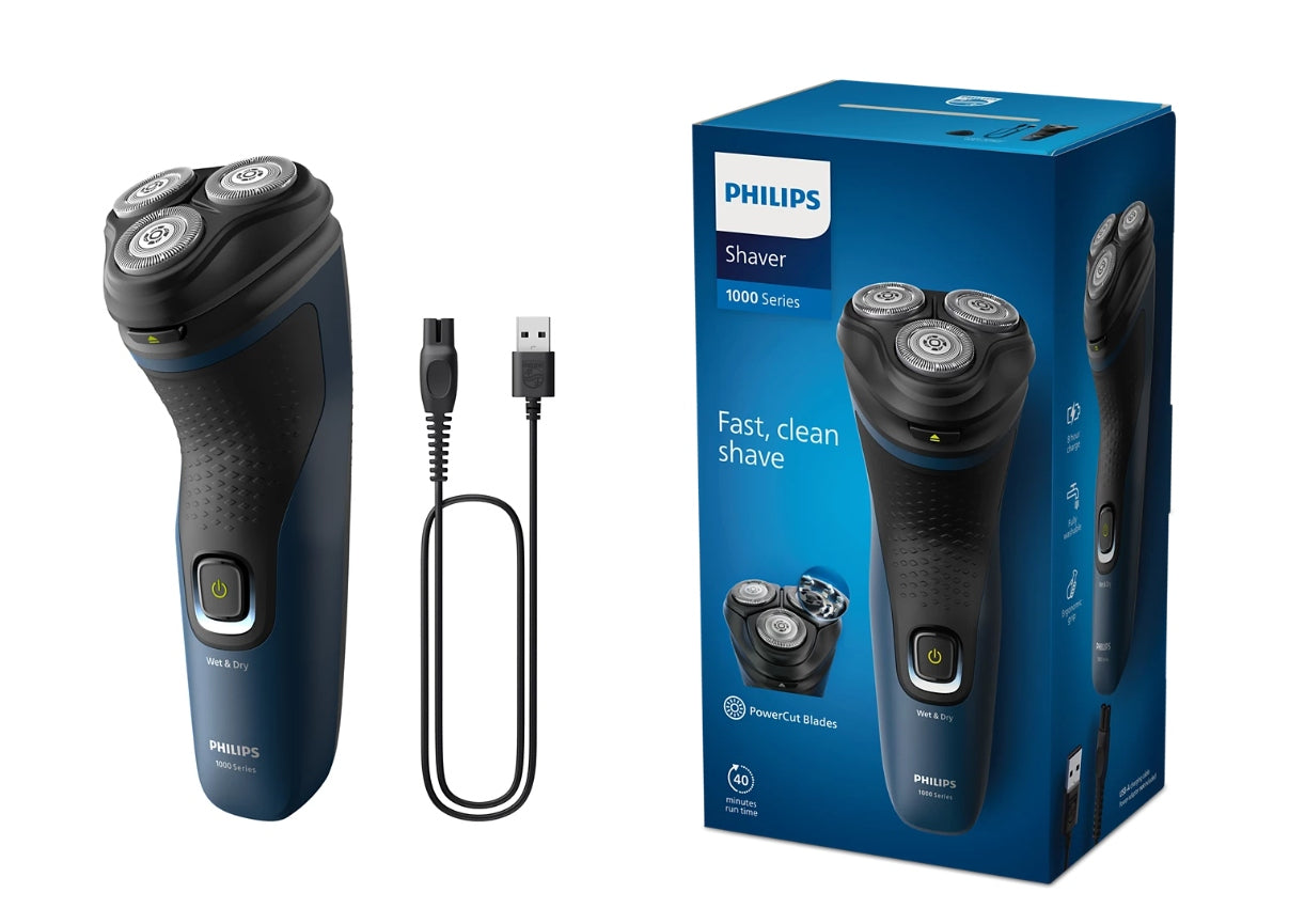 Head shaver for facial hair Philips S1151/00 black