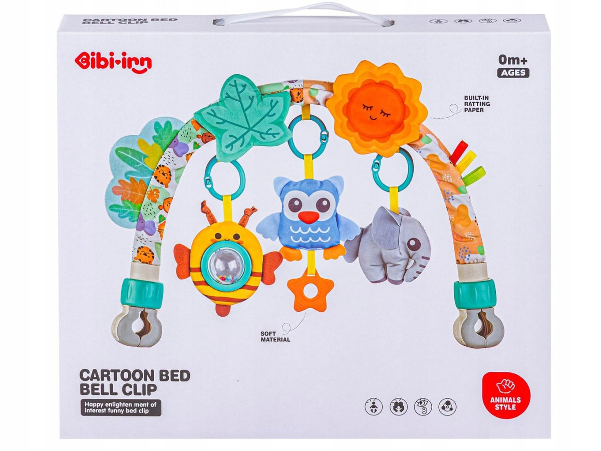 Headband Sensory Arch With Toys Cot Rattles Stroller Seat SOW Packaging status original