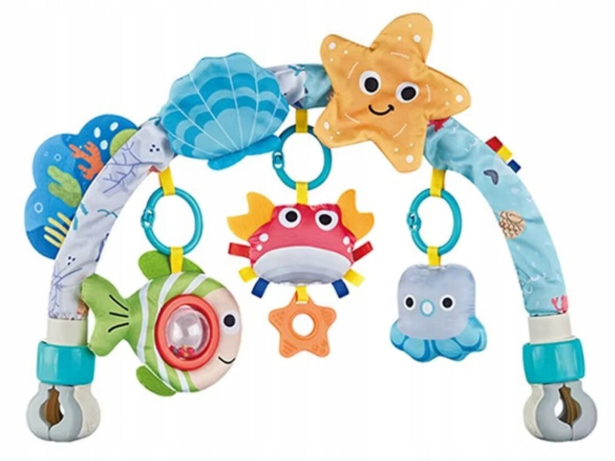 Headband Sensory Bow With Toys Rattles For Cot Stroller Seat