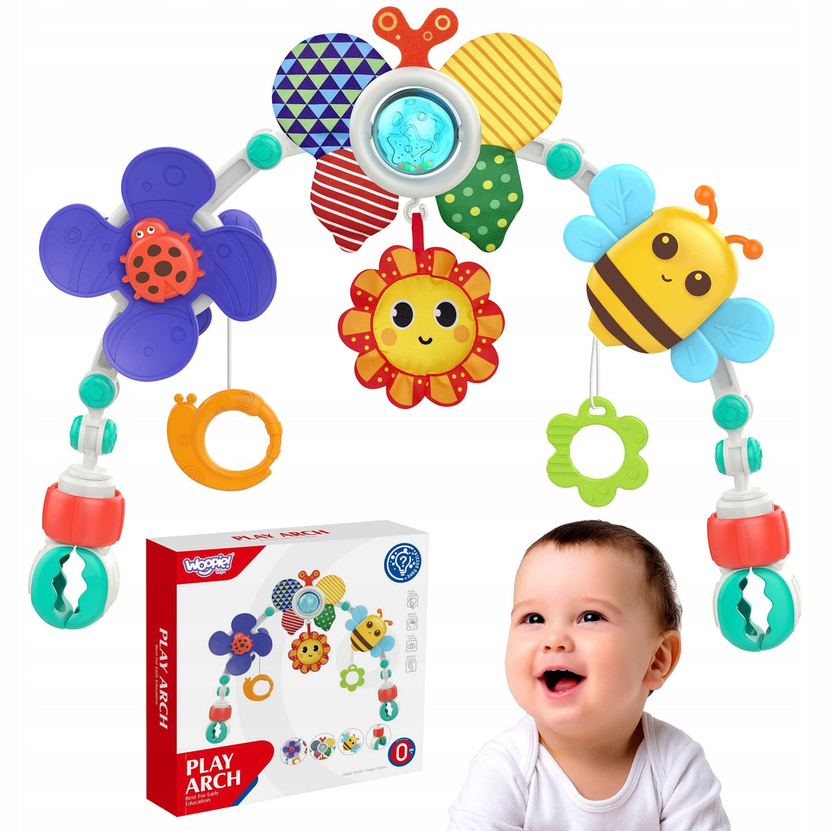 Headband with toys Bow for STROLLER GONDOLA CAR SEAT ROCKER