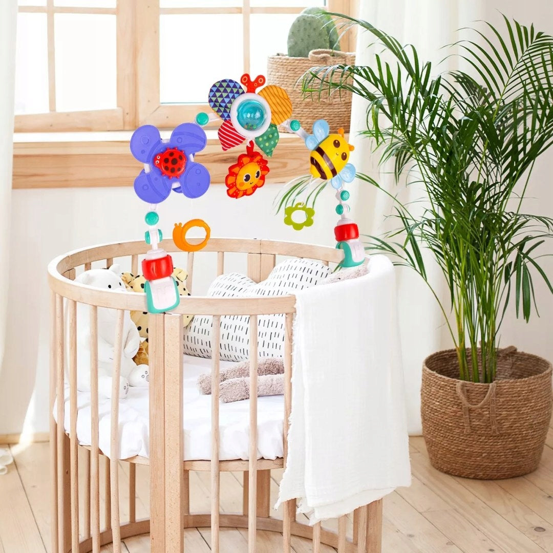 Headband with toys for crib and stroller animals rattles for babies Brand Luxma