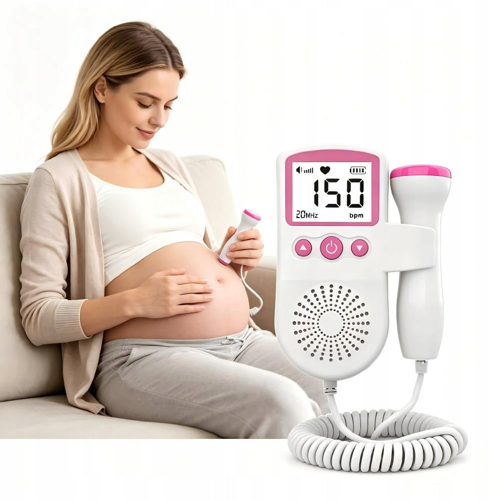 Heart Rate Detector Lung Doppler Lcd Display No Radiation Handheld