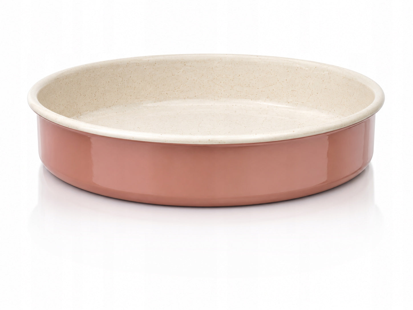 Heat-resistant enamel dish 28 cm for baking Metalac Mocha Mousse