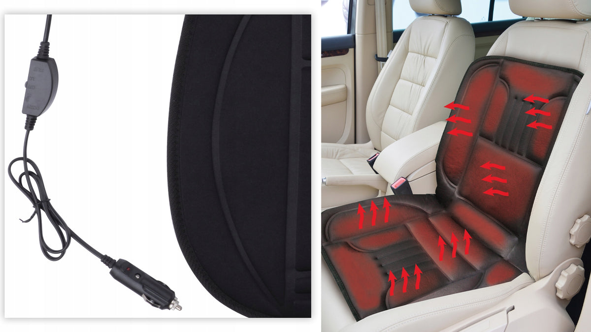 Heated car mat for seat 12V adjustment DUNLOP Packaging status original