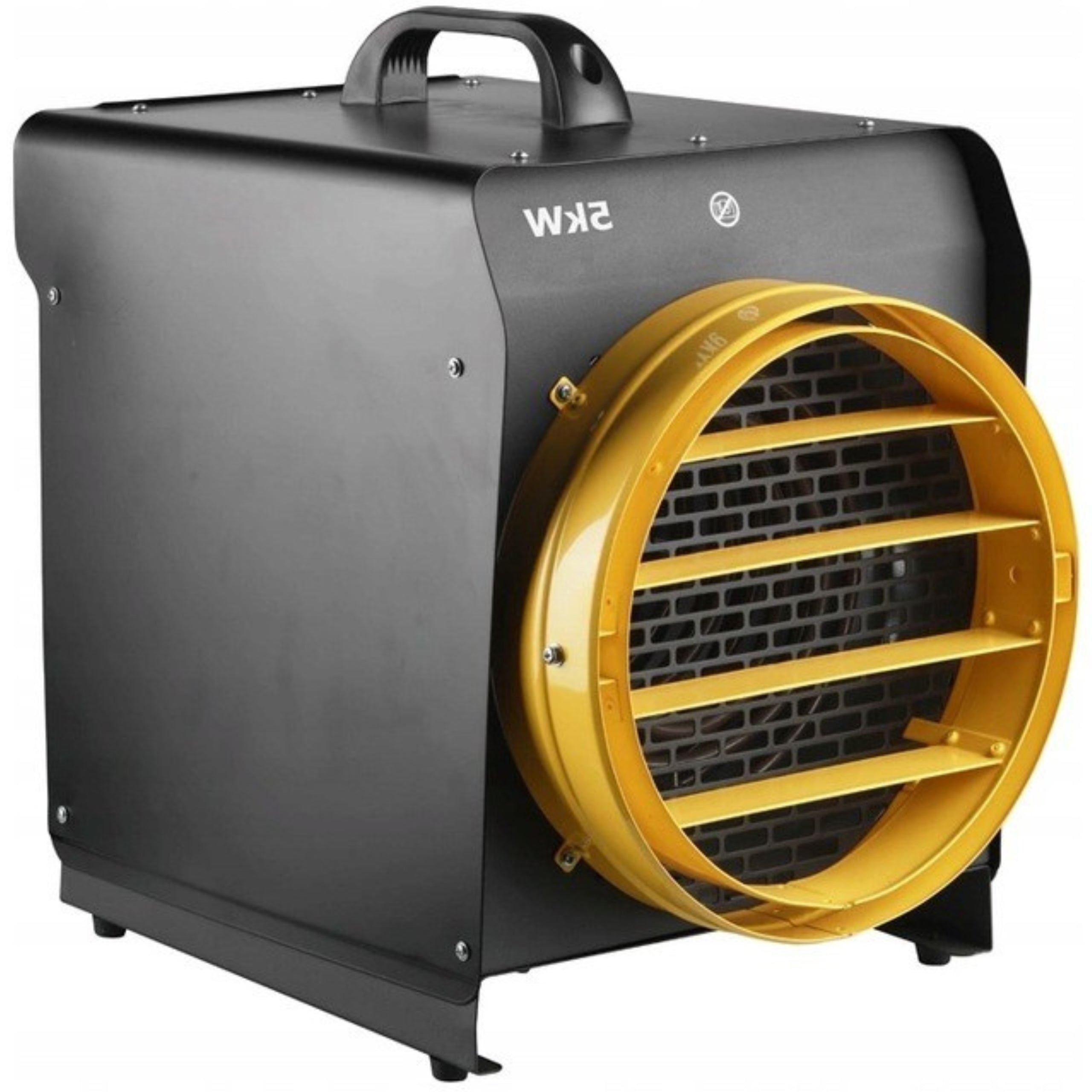 Heater Electric Heater Thermostat Black Blower 5kW 400V Packaging status original