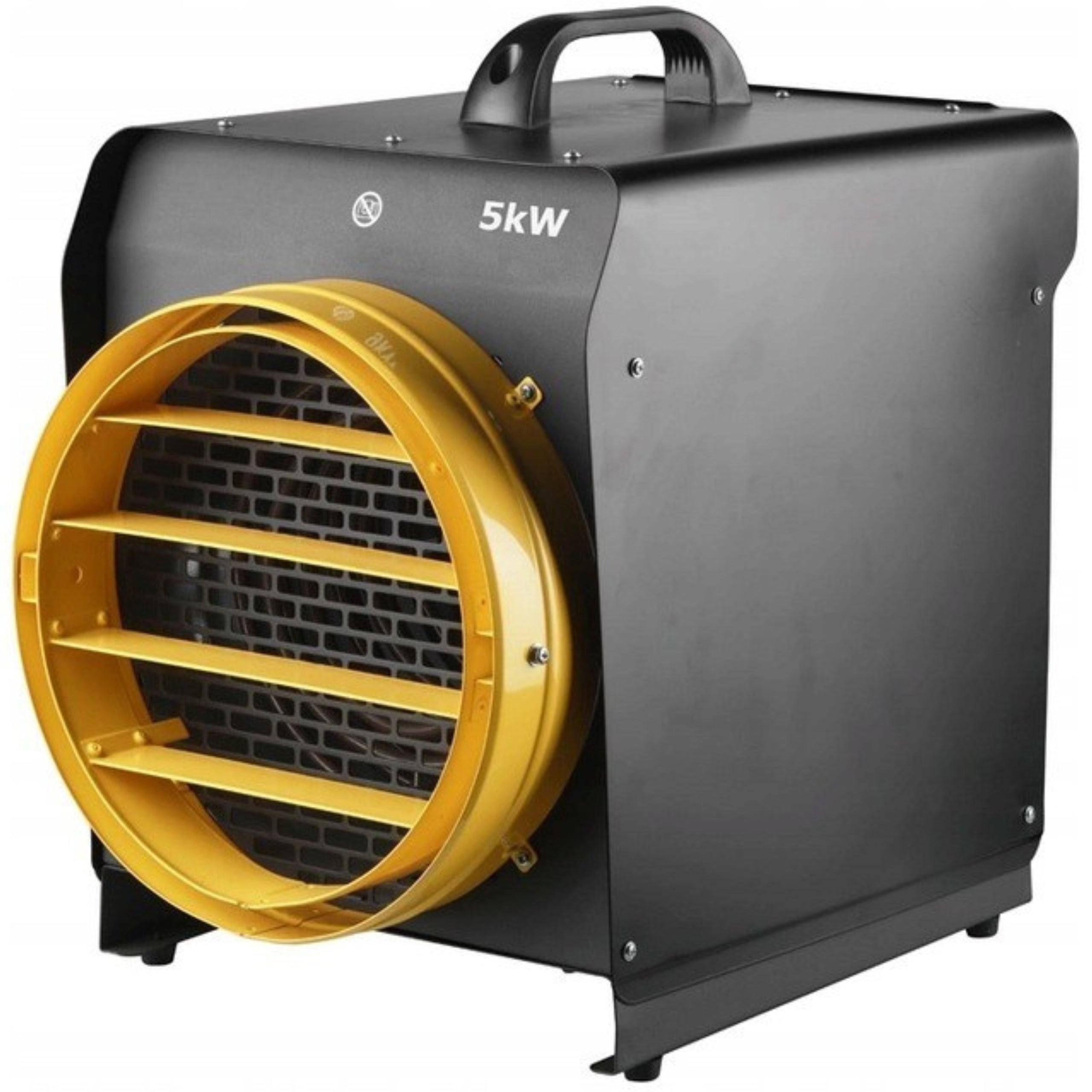 Heater Electric Heater Thermostat Black Blower 5kW 400V
