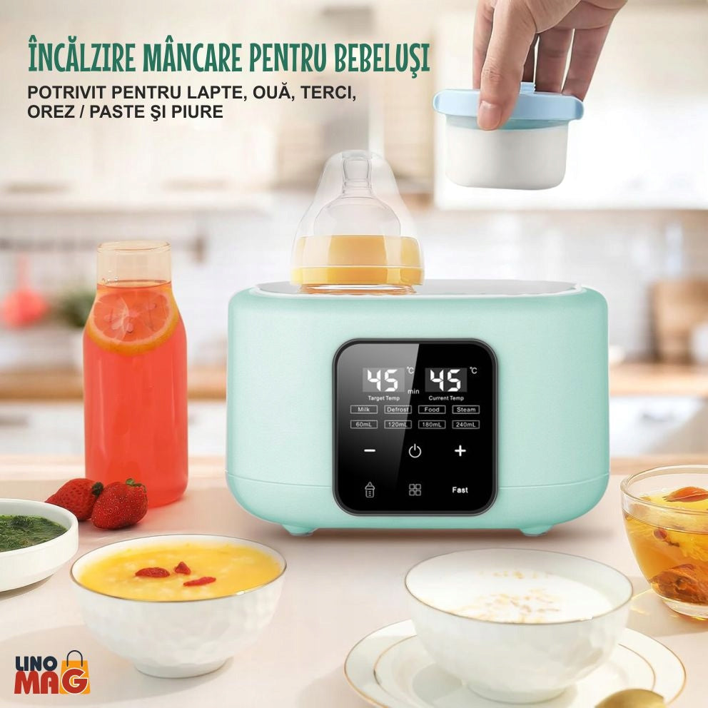 Heater and sterilizer 8in1 Linomag, 240 ml, LCD, 37 – 100°C, green Manufacturer of a medical device nie