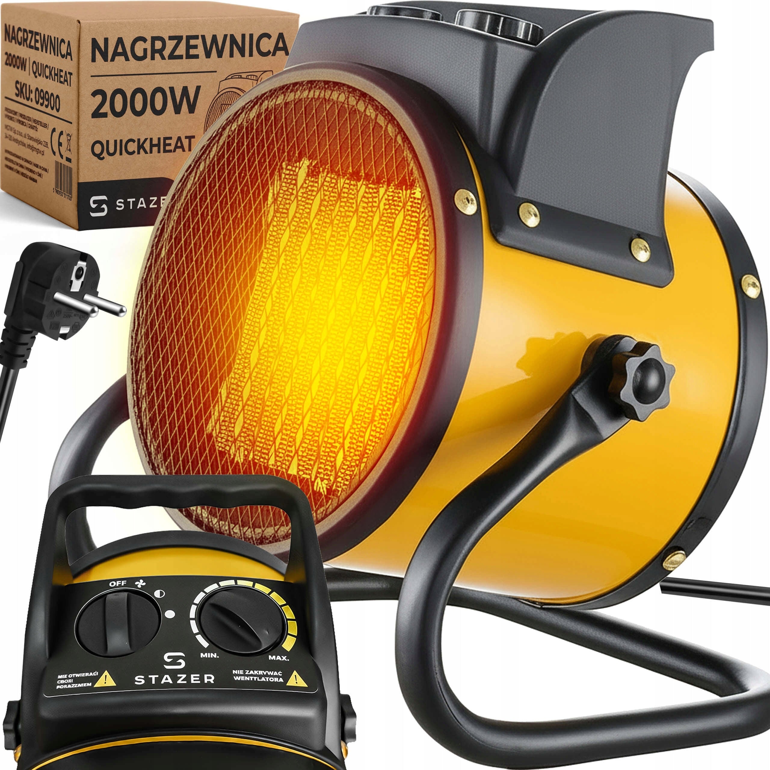 Heater electric heater ceramic apron quiet heater
