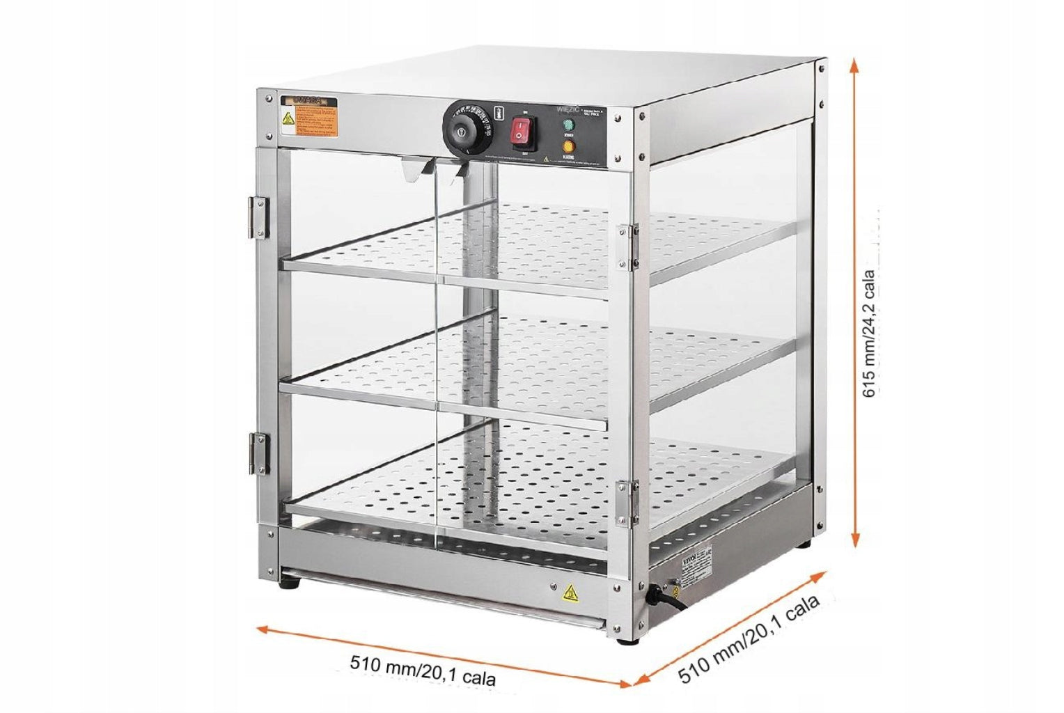 Heating Cabinet Food Warmer 3-Tier 800W Brand no brand