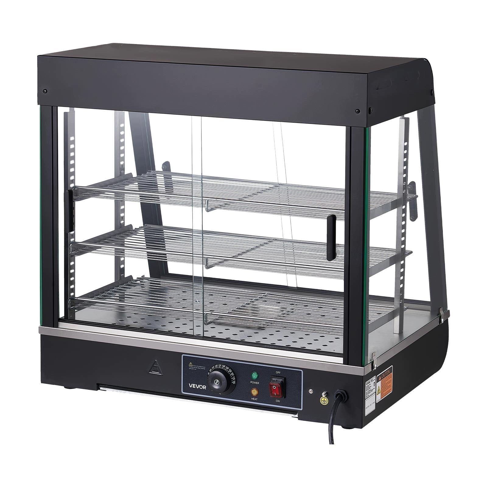 Heating Display Cabinet 3-Level 100L With LED Lighting And Constant Temperature