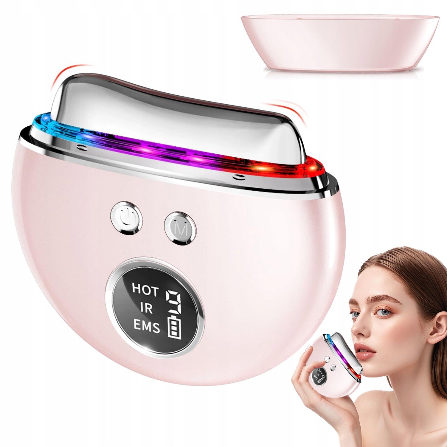 Heating MASSAGER EMS FACE LIFTING 4in1 MASSAGE DEVICE